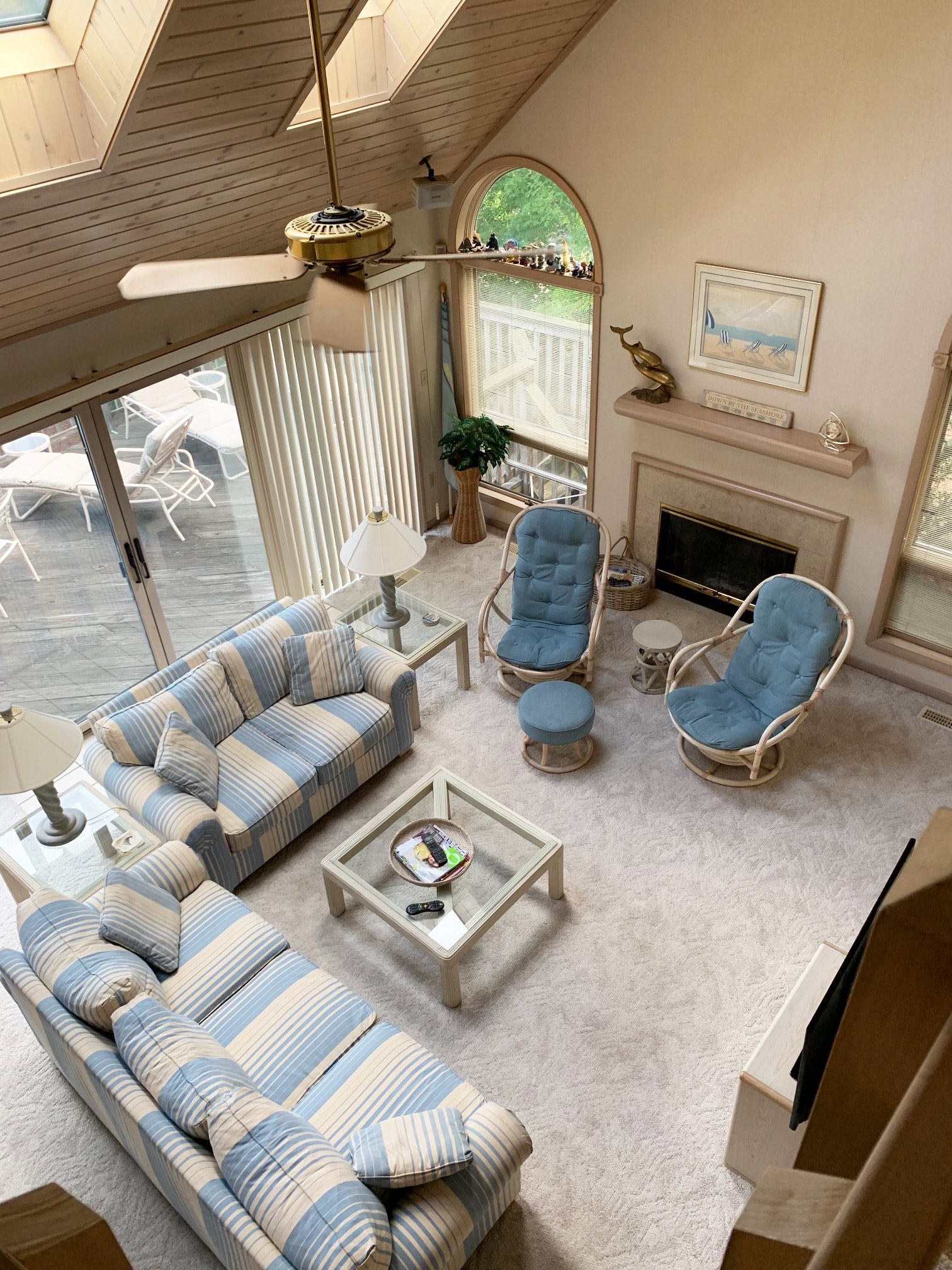 Family Room from Upper Level Overlook