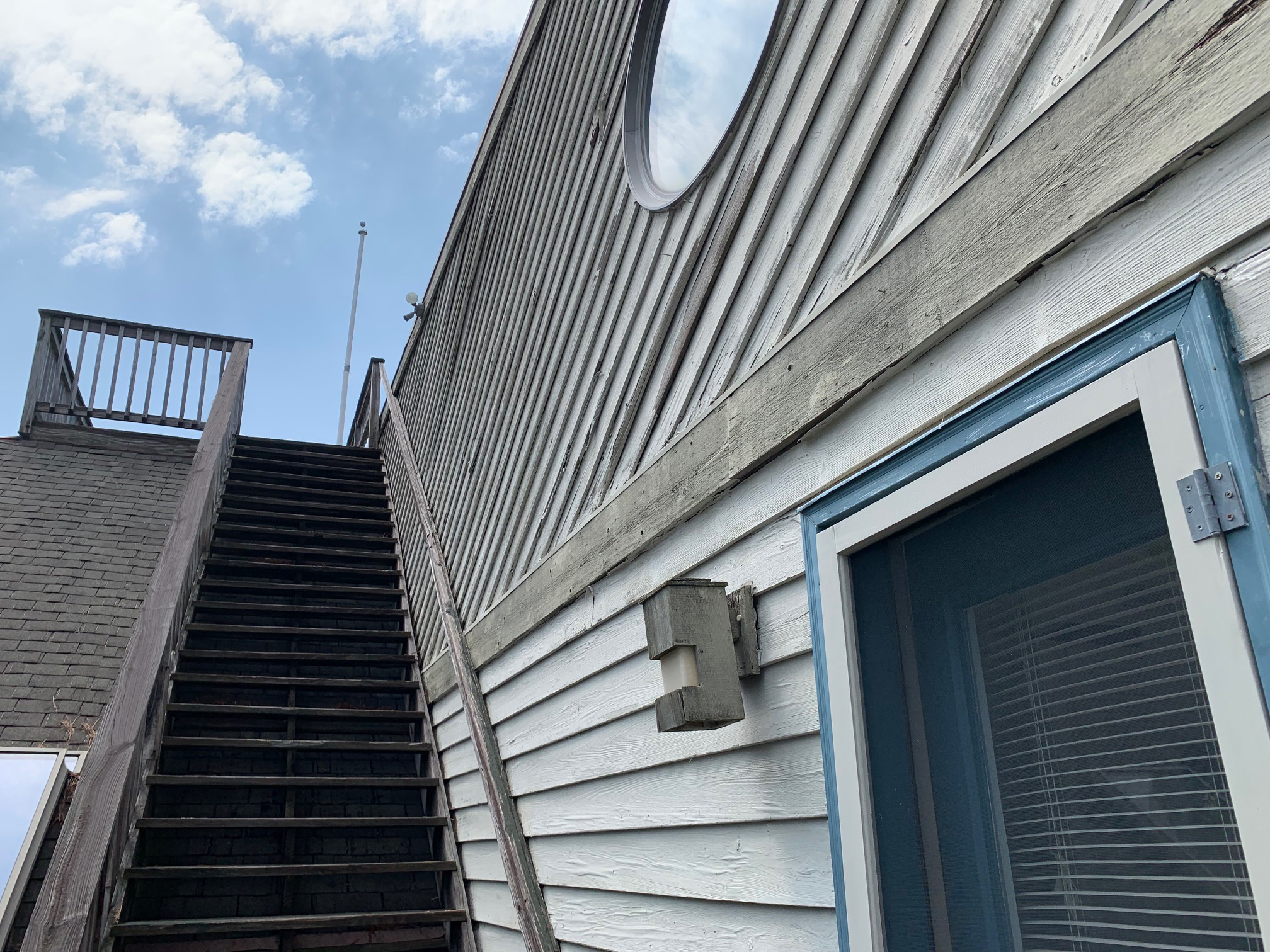 Steps to Roof Top Deck