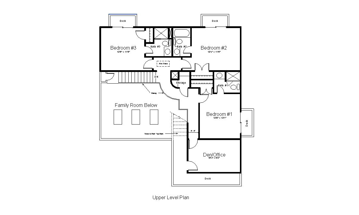 Upper Level Floor Plan